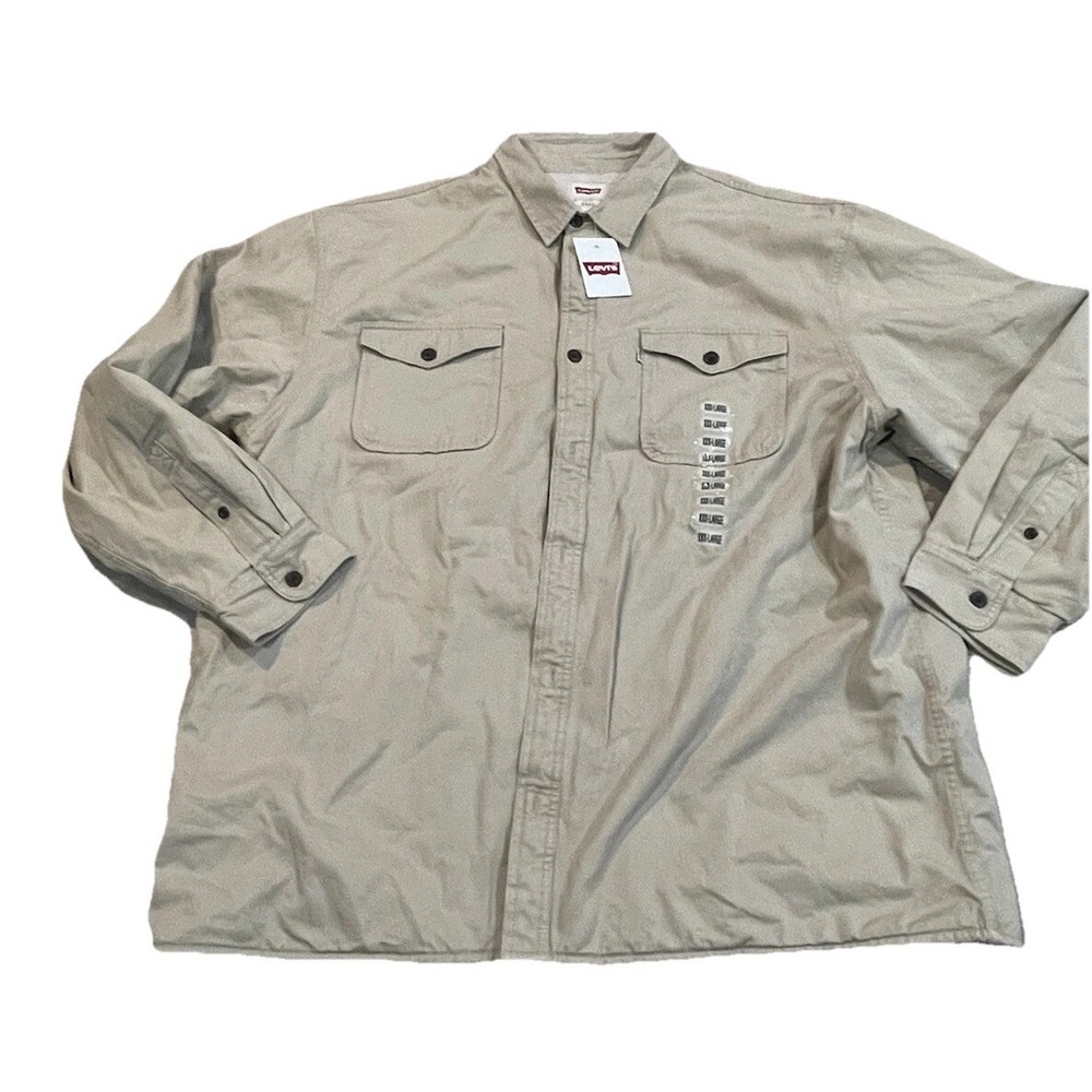 Levis Trucker Jacket Mens‎ 3XL Cedar Colour - Khaki BNWT New Jacket Fur Lined